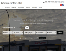 Tablet Screenshot of gauvinmotors.com